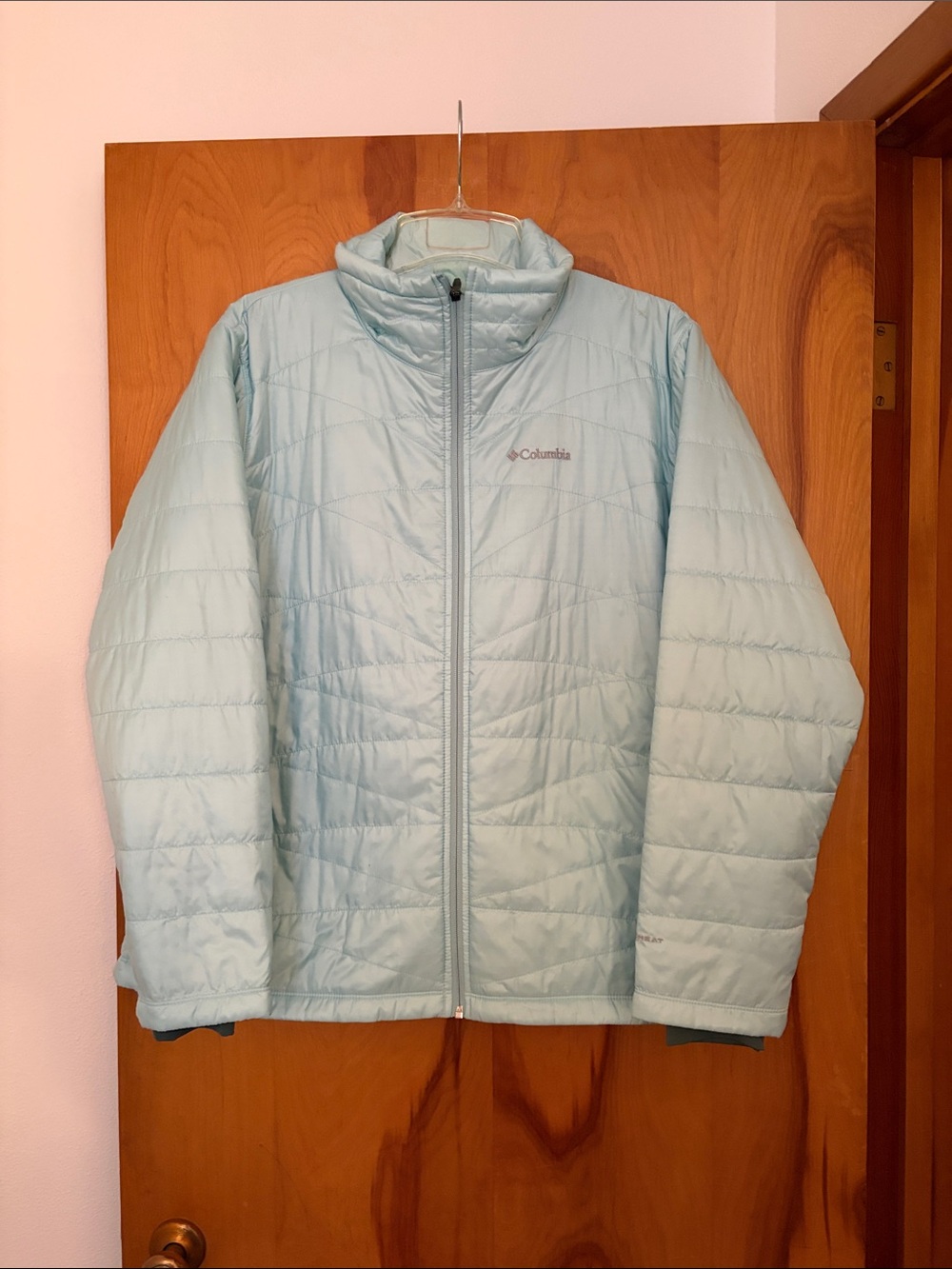 Columbia Plus Size Women’s Light Blue Quilted Packable Puffer Jacket